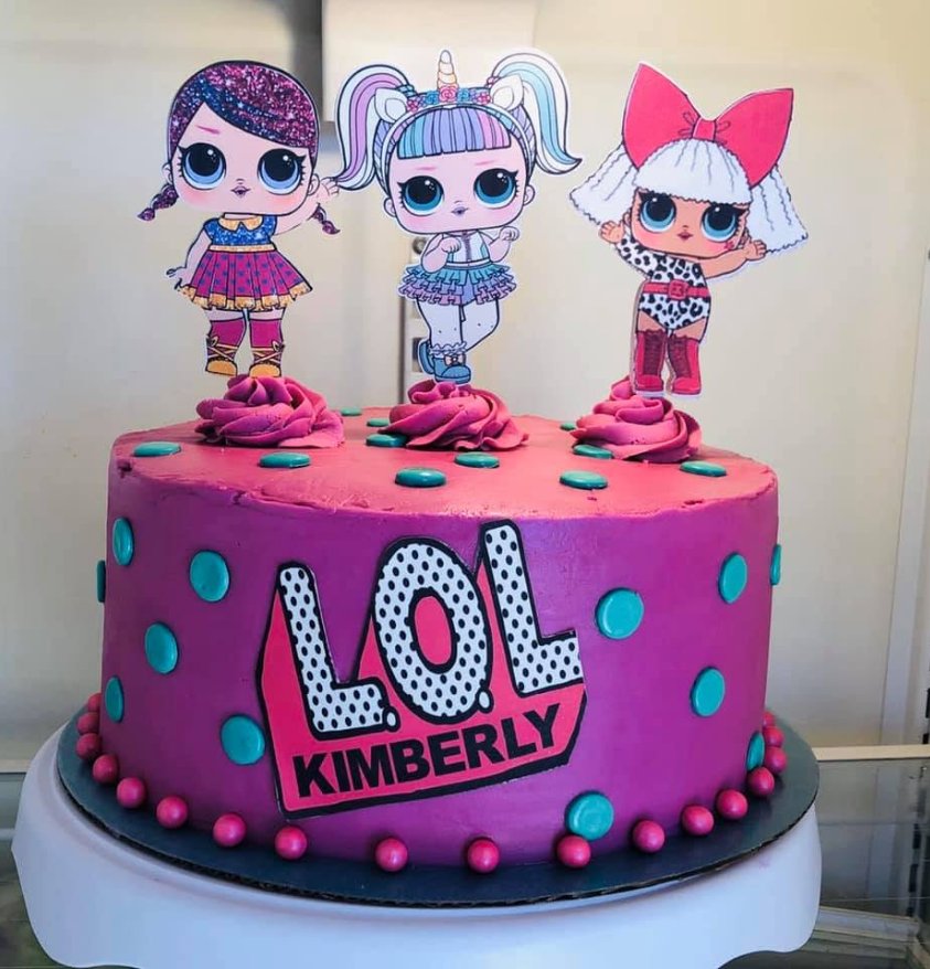 Lol Specialty Doll Cake 2 — custom cake by Zugar Coma Zweetz
